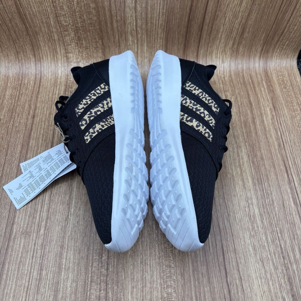 ADIDAS QT RACER 2.0 FY8247 Black/Hazy Beige/Gray Women’s Size 9.5 Running Shoe‎ - Picture 5 of 9